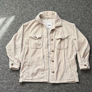 Aerie Beige Corduroy Jacket